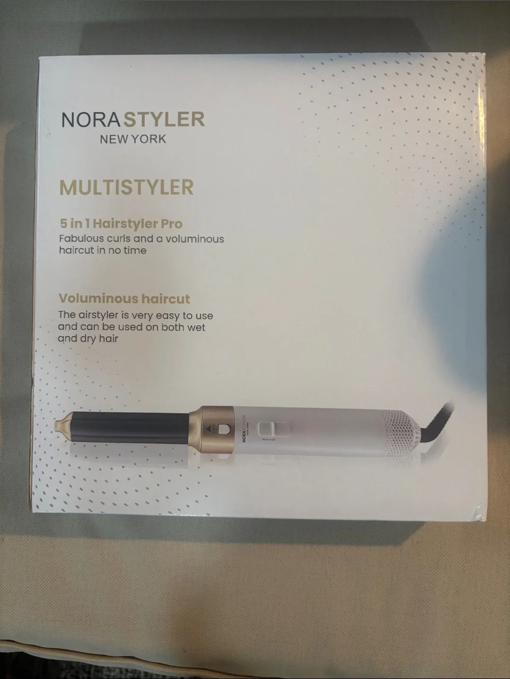 Nora Styler Multistyler 5-in-1 Hairstyler Pro - White & Gold